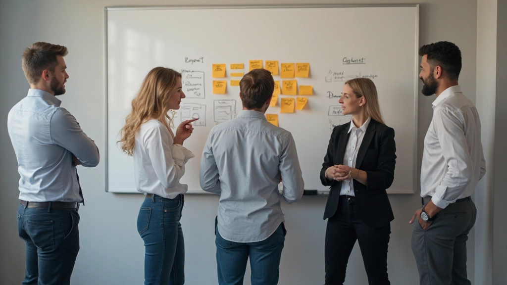 Zakenman voert telefoongesprek op kantoor terwijl hij naar buiten kijkt